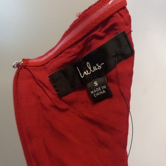 Lulus Rhinestone Strappy Back Velvet Mini Dress in Burgundy Size Small - Picture 7 of 11